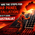solar panel installation steps in australia
